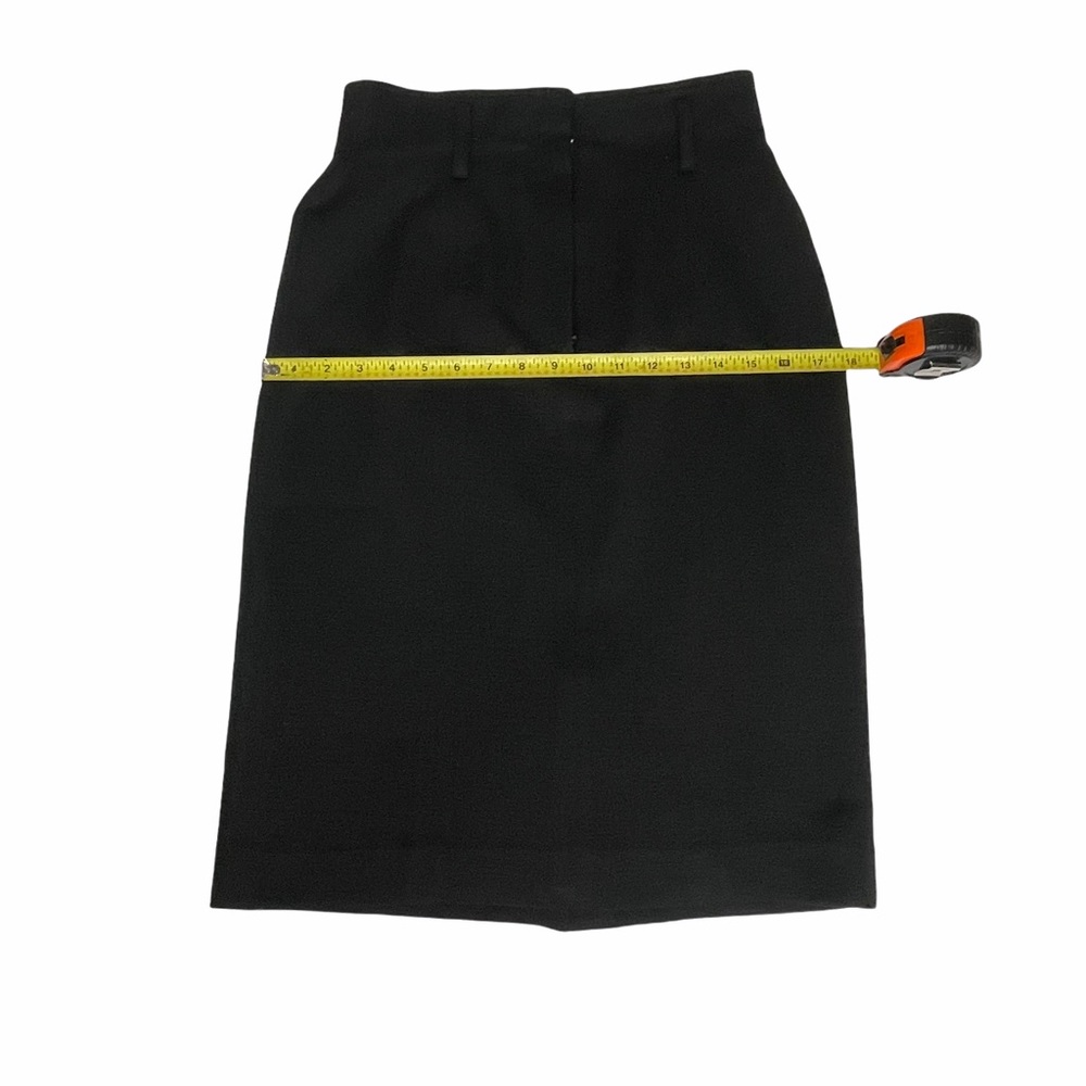 Vintage Christian Dior Charcoal Gray Pencil Skirt - Picture 6 of 15